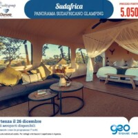 Che esperienza incredibile dormire nel parco Kruger, in Sudafrica, all’interno di un suggestivo parco Glamping! Oltre a questa fantastica opportunità, l’itinerario in esclusiva Il Diamante ti porta a scoprire le meraviglie di Cape Town, la Penisola del Capo, la romantica regione dei vigneti e la Panorama Route nel nord del paese… che fai, non prenoti in Agenzia? L’avventura ti aspetta!